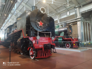 В музее железных дорог России