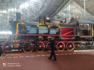 В музее железных дорог России